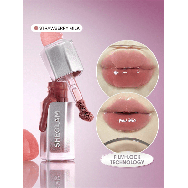 Lipgloss Glass Lock Air 118 Strawberry Milk SHEGLAM