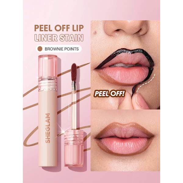 Lipliner Fall In Line Peel Off Stain 011 Brownie Points SHEGLAM