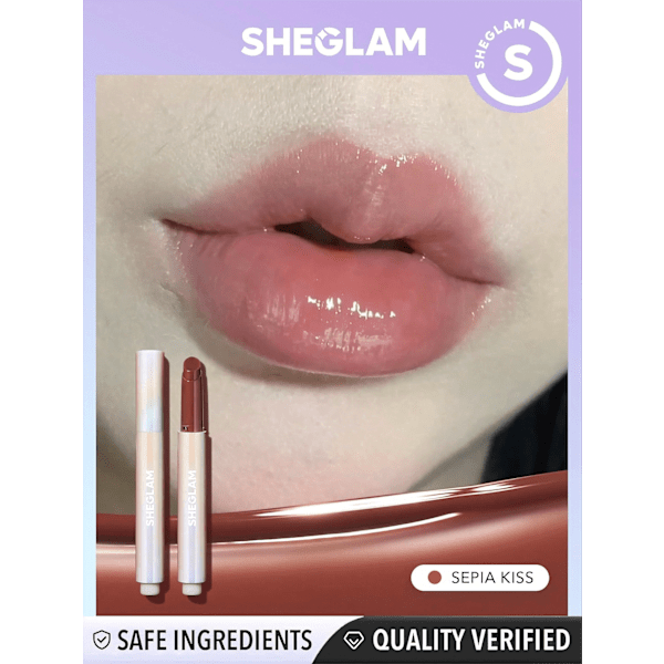 Lippenstift Lip Plumper Shine Sepia Kiss SHEGLAM