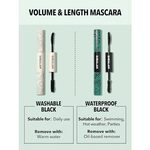 Mascara All In One Volume & Length Mascara Black SHEGLAM
