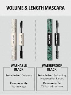 Mascara All In One Volume & Length Washable Black SHEGLAM
