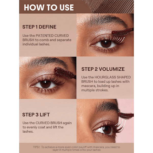 Mascara All In One Volume & Length Waterproof Macchiato SHEGLAM