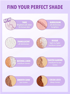 Puder Duo Face&Under Eye Taro SHEGLAM