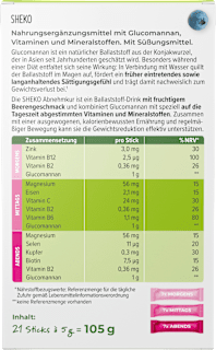 Abnehmkur Sticks Beerengeschmack 21 St SHEKO