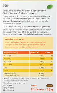 Blutzucker Balance Tabletten SHEKO