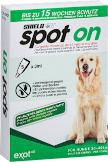 Insektenschutz Fluid spot on für große Hunde (5x3 ml) Shield N