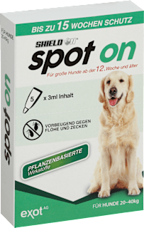 Insektenschutz Fluid spot on für große Hunde (5x3 ml) Shield N