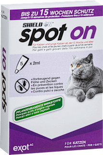 Insektenschutz Fluid spot on für Katzen (5x2 ml) Shield N
