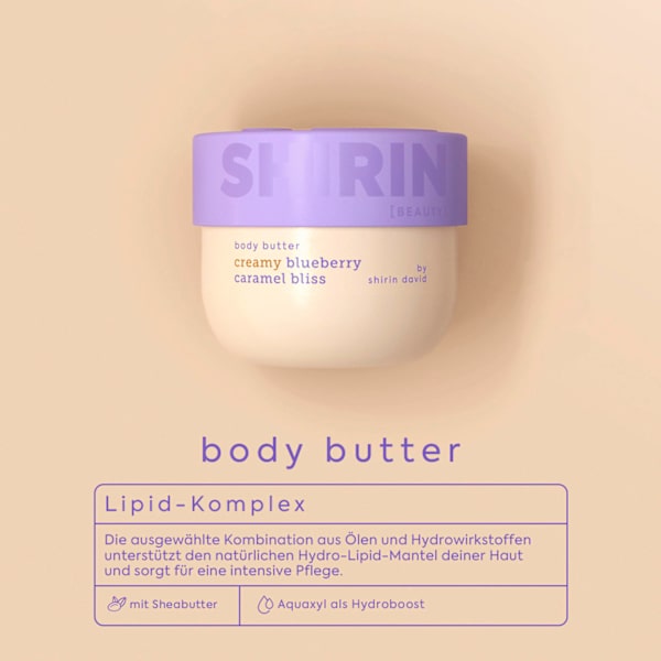 Körperbutter Creamy Blueberry Caramel Bliss SHIRIN BEAUTY