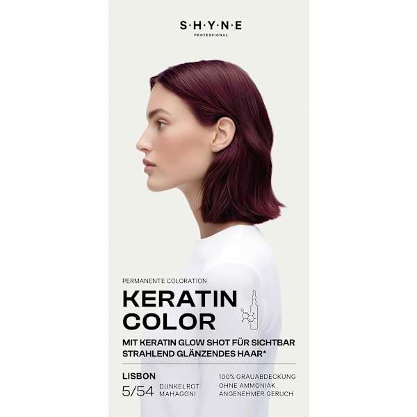 Haarfarbe 5/54 Lisbon Dunkelrot Mahagoni SHYNE Professional
