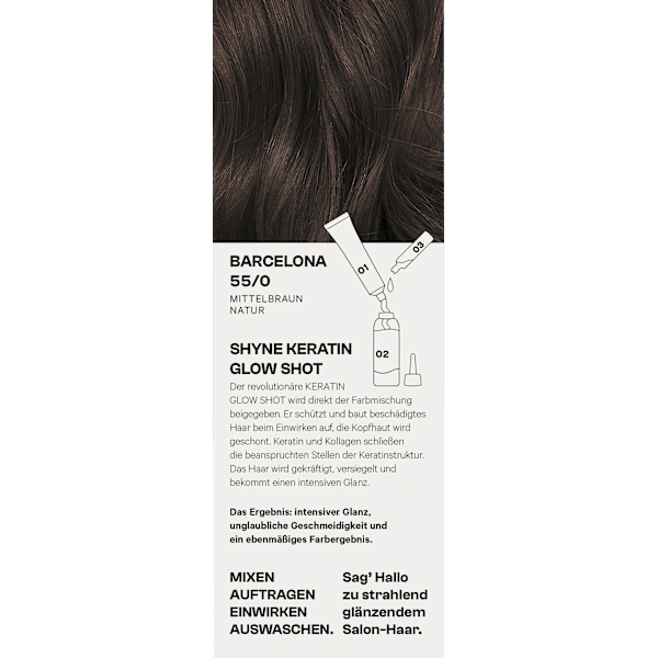 Haarfarbe 6/0 Berlin Hellbraun Natur SHYNE Professional