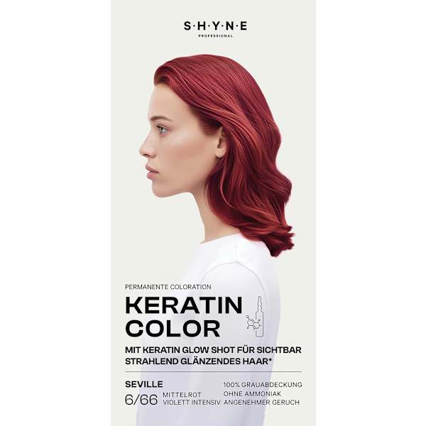 Haarfarbe 6/66 Seville Mittelrot Violett Intensiv SHYNE Professional