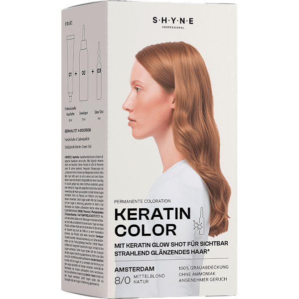Haarfarbe 8/0 Amsterdam Mittelblond Natur SHYNE Professional