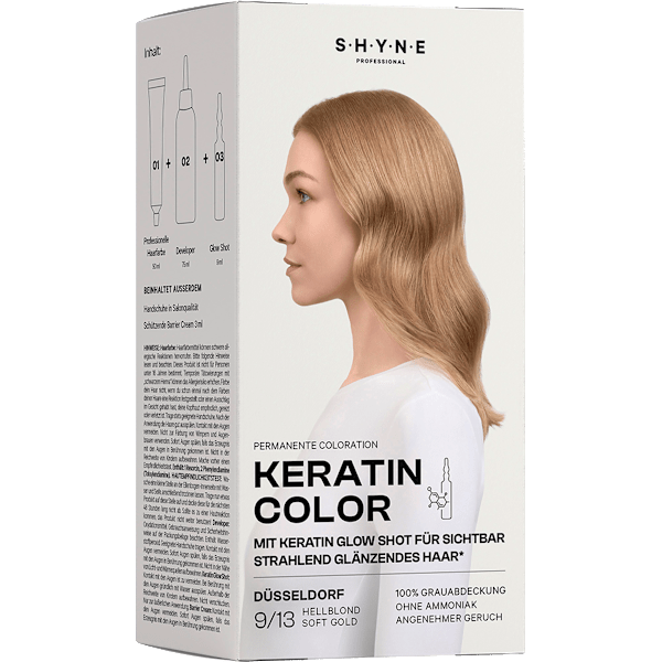 Haarfarbe 9/13 Düsseldorf Hellblond Soft Gold SHYNE Professional