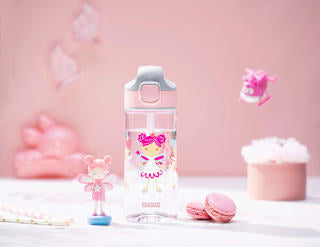 Trinkflasche Kinder Fairy Friend, rosa/grau Prinzessin, 450 ml  SIGG
