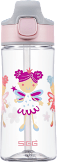Trinkflasche Kinder Fairy Friend, rosa/grau Prinzessin, 450 ml  SIGG