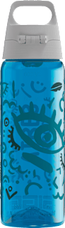 Trinkflasche Kinder Total Color Good Vibes blau, 600 ml  SIGG