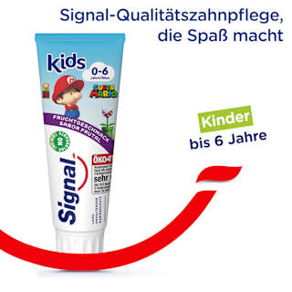 Zahnpasta Kinder Fruchtgeschmack, 0 bis 6 Jahre Signal
