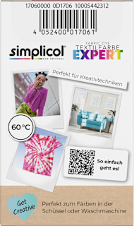 Textilfarbe expert Brombeer-Rot Simplicol