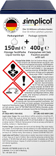 Textilfarbe intensiv Nacht- Blau Simplicol