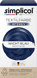 Textilfarbe intensiv Nacht- Blau Simplicol