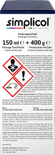 Textilfarbe intensiv Nacht- Blau Simplicol