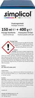 Textilfarbe intensiv Opal- Petrol Simplicol