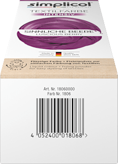 Textilfarbe intensiv Sinnliche Beere Simplicol