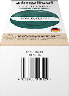 Textilfarbe intensiv Wald-Grün Simplicol