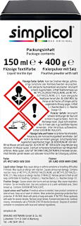 Textilfarbe Samt Schwarz Simplicol