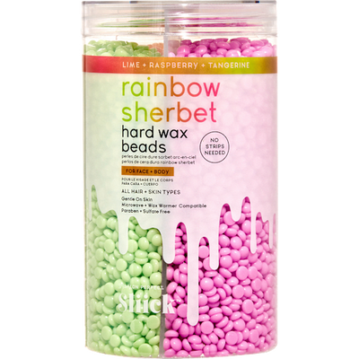 Sliick Warm wax beads Rainbow Sherbet Hard Wax Beads, 425 g
