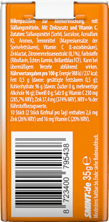 Pastillen, 2h Defensive Orange Mint, zuckerfrei Smint