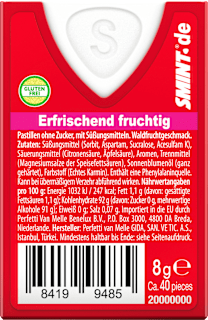 Pastillen, Waldfrucht, zuckerfrei Smint