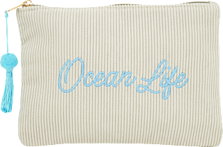 Kosmetiktasche grau "Ocean life" Soapland