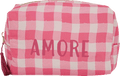 Kosmetiktasche pink kariert "Amore"  Soapland