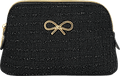 Kosmetiktasche schwarz Schleife gold  Soapland