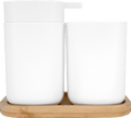 Seifenspender Set, weiß Soapland