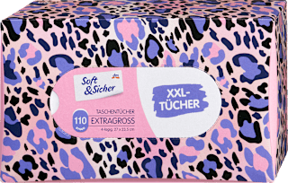 Taschentücher Box mit extra großen Taschentüchern Soft&Sicher