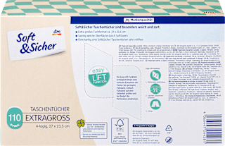 Taschentücher Box mit extra großen Taschentüchern Soft&Sicher