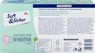 Taschentücher Box sensitive 3-lagig Soft&Sicher