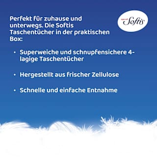 Taschentücher Box 4-lagig Softis