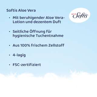Taschentücher super-soft Aloe Vera (15x9 St) Softis