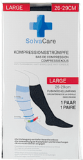 Kompressionsstrümpfe Größe L schwarz SolvaCare