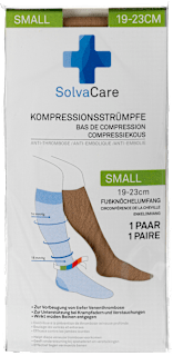 Kompressionsstrümpfe Größe S beige SolvaCare