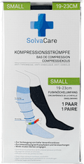 Kompressionsstrümpfe Größe S schwarz SolvaCare