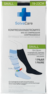 Kompressionsstrümpfe Größe S schwarz SolvaCare