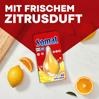 Spülmaschinen-Deo Duo-Perls Zitrone & Orange Somat