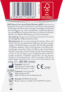 Anti Pickel Patches akut SOS
