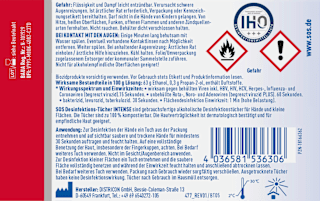 Desinfektionstücher Intense Hand & Fläche, Reisegröße SOS