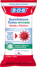 Desinfektionstücher Intense Hand & Fläche SOS